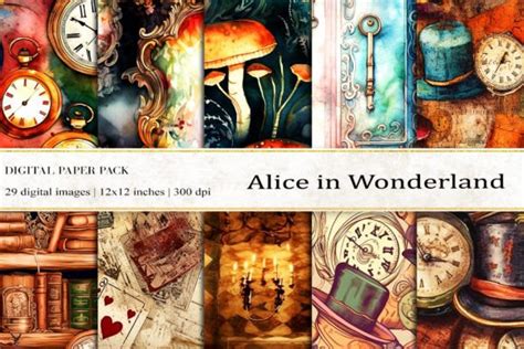 3 Alice In Wonderland Textures Designs And Graphics