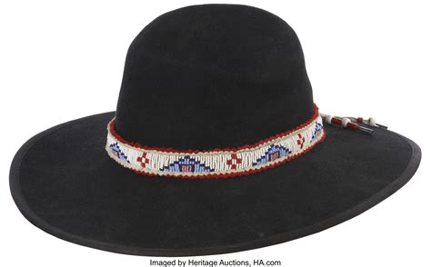 Beaded Native American Hat By American Indian Artist