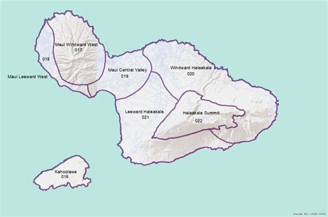 Climate Zones Maui Map