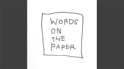 Words On The Paper Youtube