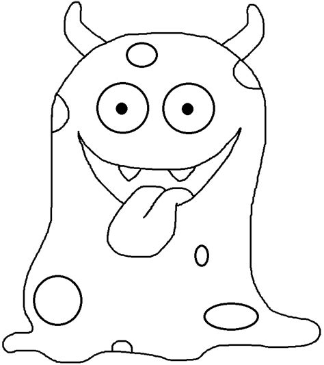 Free Black And White Monster Clipart Download Free Black And White