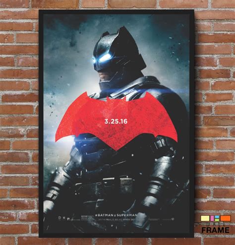 Quadro Pôster Filme Batman Vs Superman a Origem da Justiça m
