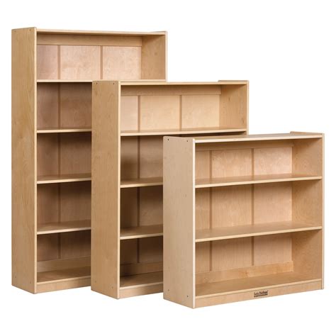 Ecr4kids Birch Hardwood School Bookcase With Adjustable Shelves For