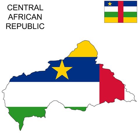 Central African Republic Flag Map And Meaning Mappr
