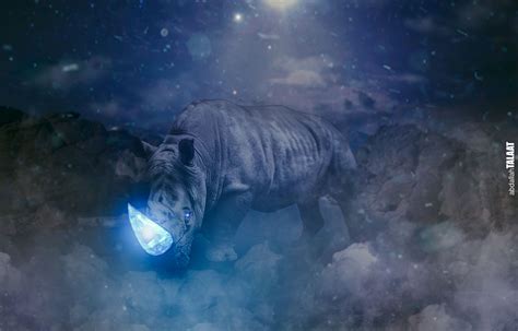 Fondos De Pantalla Rinoceronte Cristal Art Installation Digital