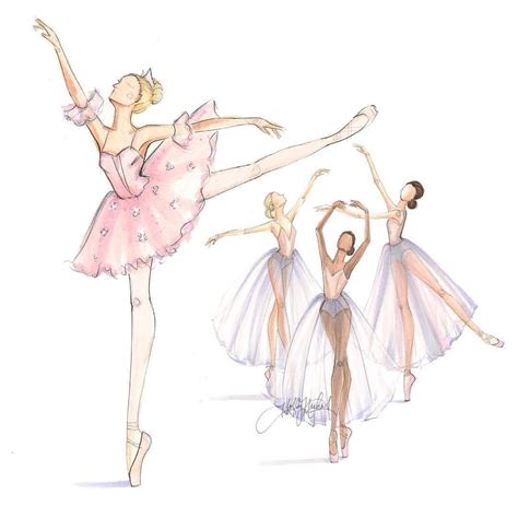Elegance Of Ballet By Jean Ballet Illustration Ballet Drawings