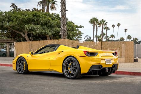 This Is What Exotic Looks Like Yellow Convertible Ferrari 458 On