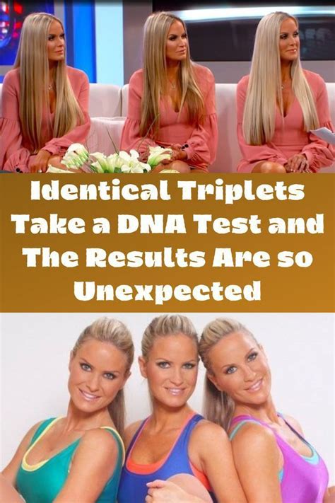 Nicole Erica And Jaclyn Dahm Are Identical Triplets Seeing Identical Triplets Isnt A Very