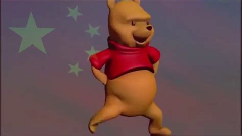 Winnie The Pooh Dances To China National Anthem Youtube