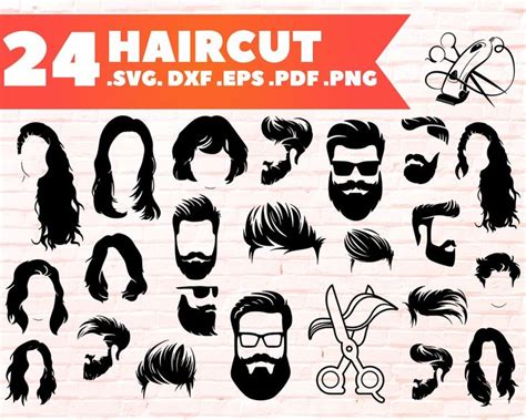 Haircut Svg Hair Salon Stylist Barber Beauty Hairdresser Haircut