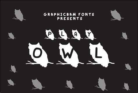 Play Owl Font By Graphicsbam Fonts · Creative Fabrica