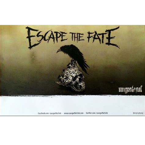 Escape The Fate Ungrateful Ltd Ed Rare Tour Poster Falling Reverb