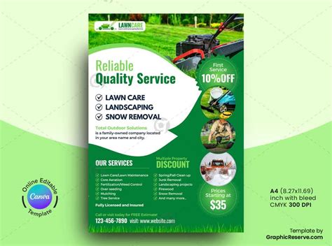 11 Lawn Care Flyer Templates Design Examples CANVA