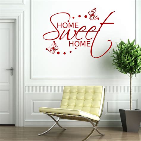 Home Sweet Home Wall Sticker Art Room T Decal Mural Transfer Sticker