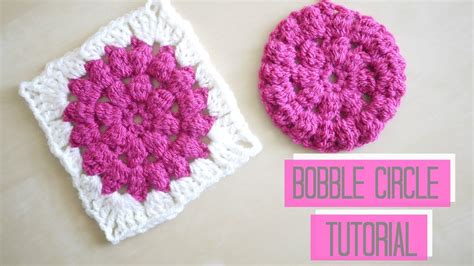 Crochet Bobble Circle Tutorial Bella Coco Crochet Puff Flower