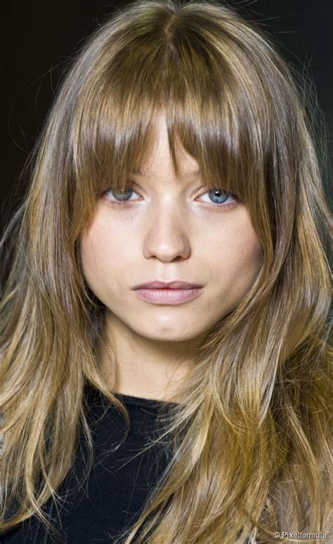 Long Rounded Bangs How To Cut Bangs Long Hair Styles