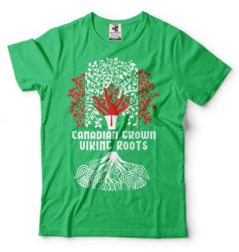 Canadian Grown Viking Roots T Shirt Canadian Viking Tee Shirt Etsy
