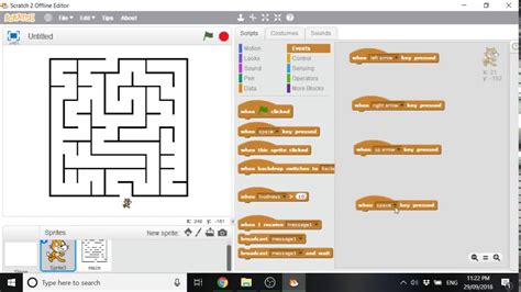 Bangla Scratch Programming Maze Game Youtube