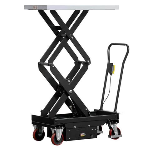500kg Electric Double Scissor Lift Trolley Workplace Products