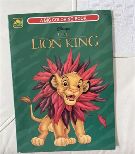 Lion King 1994 Golden Coloring Book Walt Disney Unused New 90s Vtg 14