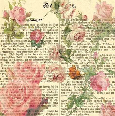 12 X 12 Inch Vintage Pink Roses Printable Images Decoupage Vintage