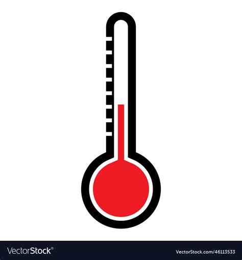 Temperature Icon Clipart Design Royalty Free Vector Image