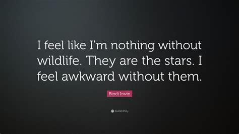 Bindi Irwin Quote I Feel Like Im Nothing Without Wildlife They Are
