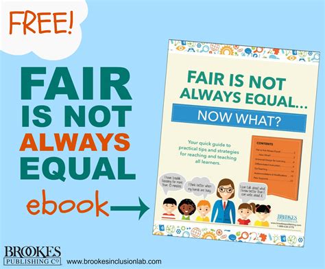Free Ebook Fair Is Not Always Equalnow What Inclusion Lab