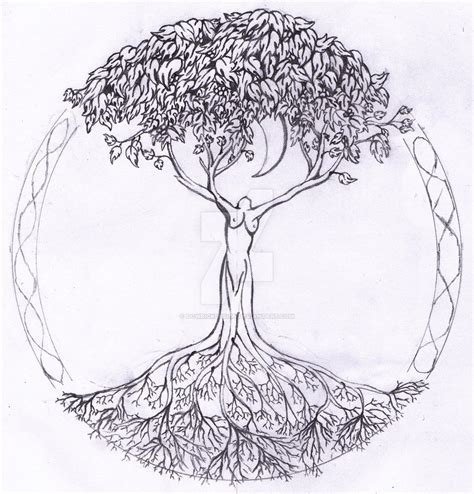 Tree Of Life Pencil Drawing At Explore Collection