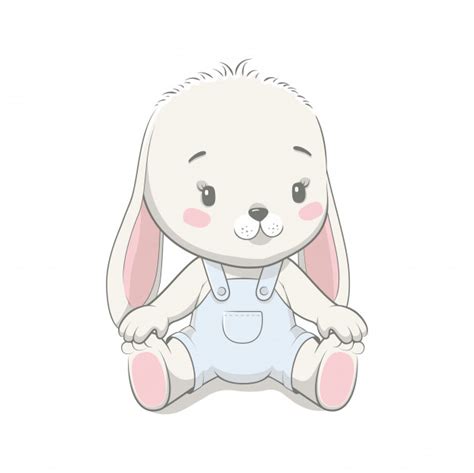 Ilustración De Dibujos Animados Lindo Conejito Bebé
