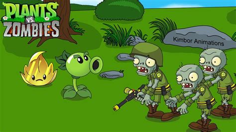 Plants Vs Zombies Animation The Zombie Soldiers Youtube
