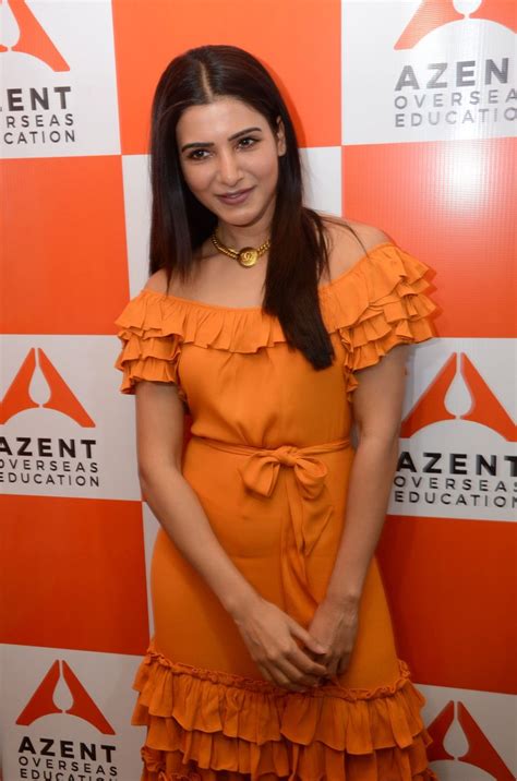 Samantha Akkineni At Azent Hyderabad Center Launch South Indian