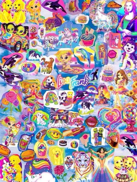 An Image Of Many Stickers On The Wall