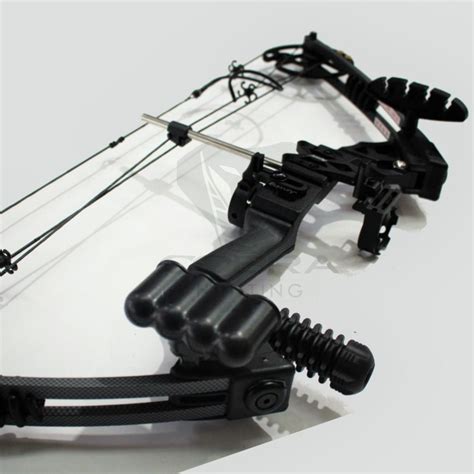 20 70lbs Black Compound Bow Rh 8 X Carbon Arrow Cobra Hunting