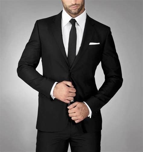 Pin By Mark アルミタ On Clothes And Style Wedding Suits Men Black Black
