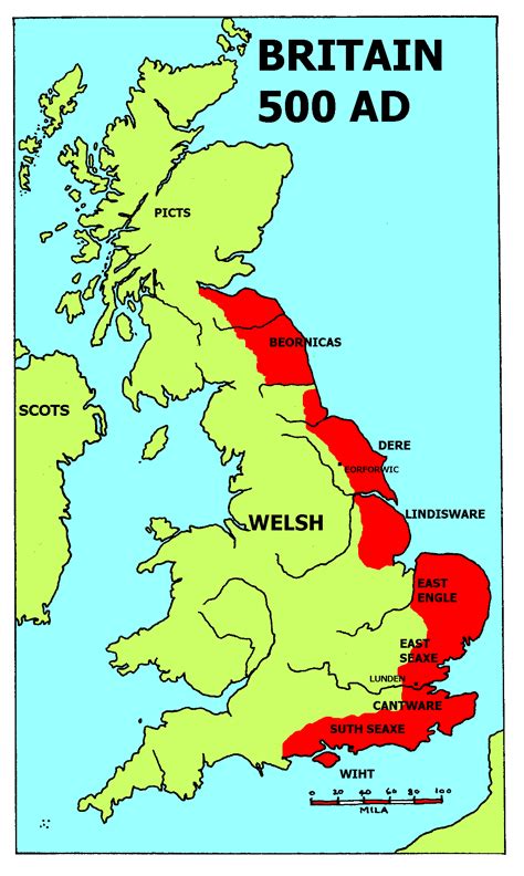 Maps Of Anglo Saxon England England Map Map Of Britain Saxon History