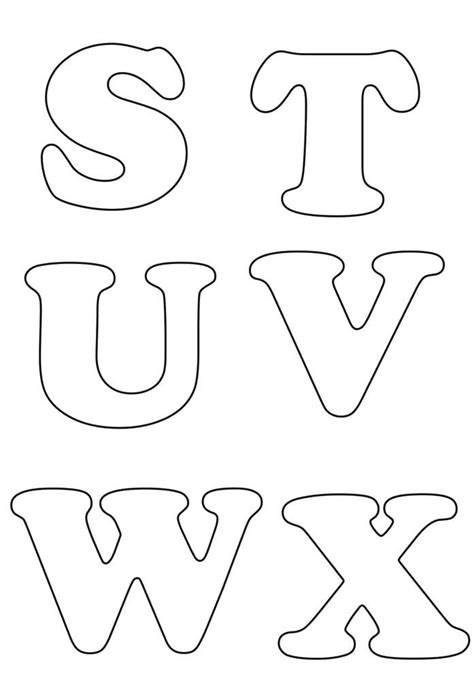 Molde De Letras Para Imprimir Alfabeto Completo Fonte Vazada Artofit