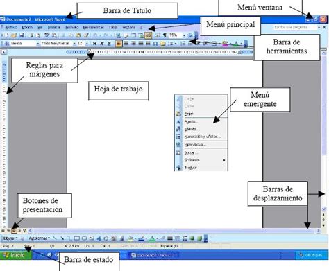Capacitacion Informatica Partes De La Ventana Microsoft Word 2007
