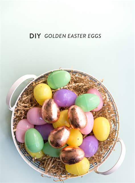 Diy Golden Easter Eggs Say Yes