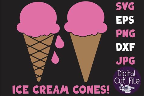 Ice Cream Cone Svg Ice Cream Cut File Summer Svg By Crafty Mama