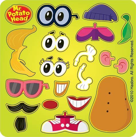 Mr Potato Head Make Your Own Spud Stickers Party Favors 50 Per Pack