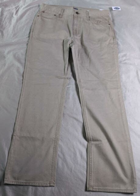Old Navy Mens Straight Leg 5 Pocket Twill Pants Na8 Surplus Khaki