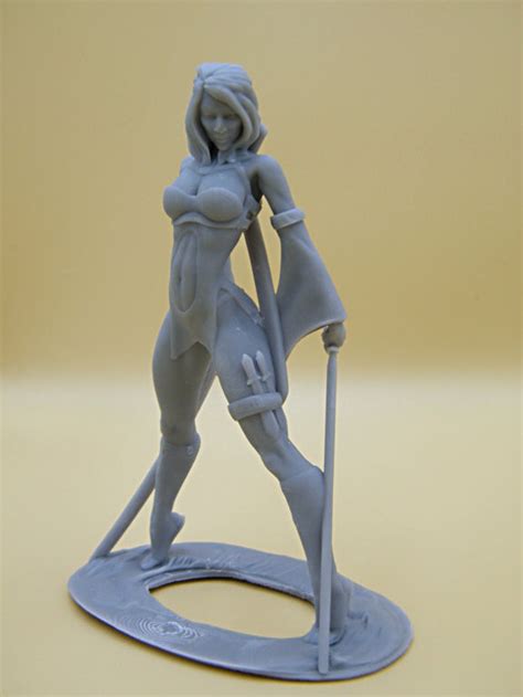 Mm Resin Figure Model Of Sexy Girl With Two Etsy