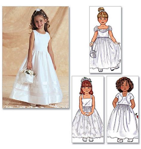 Butterick 3351 Flower Girl Dress Pattern Girls Dress Sewing Patterns