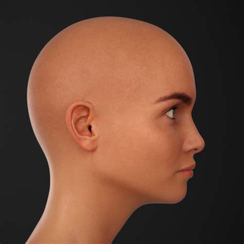 Cgmonkeyking Female Cyborg Head