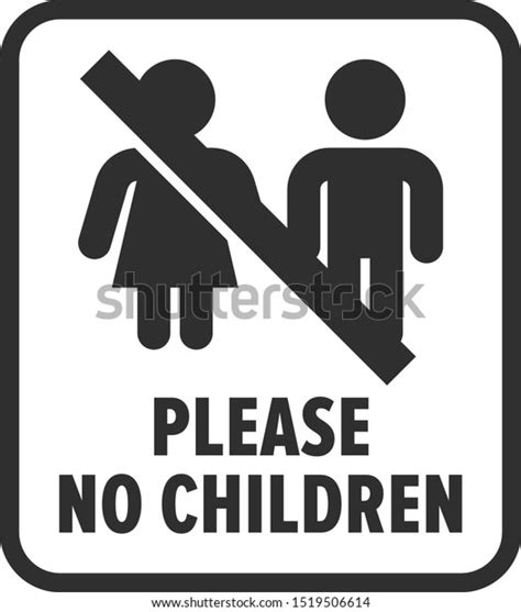 Children Not Allowed This Area Stock Vector Royalty Free 1519506614