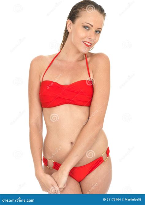 Donna Sexy Pin Up Model In Un Bikini Fotografia Stock Immagine Di