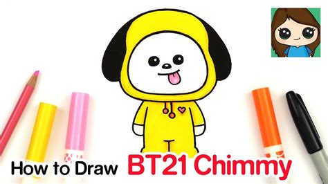 How To Draw Bt21 Chimmy Bts Jimin Persona Youtube