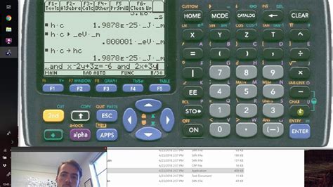 How To Use A Ti 89 To Solve Multiple Equations Simultaneously Youtube