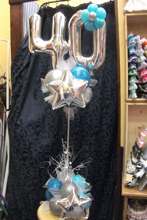 40th Birthday Balloon Centerpiece Designed By Juneausbestballoons